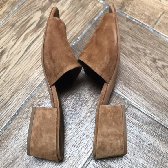 VINCE Tan Suede Mules, Size 8.5 - Picture 5 of 7